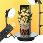 20cm Remote Control Electric Turntable Live Shooting Rotating Display Stand - Image 9