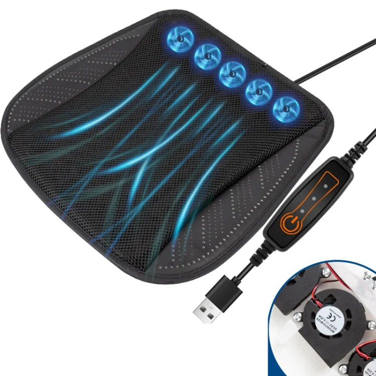 Multifunctional USB Fan Ventilation Heat Dissipation Car Seat Cushion