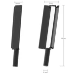 24W 72 LEDs Handheld Full-color RGB Stick Light Photography Light with Barndoor - Image 3