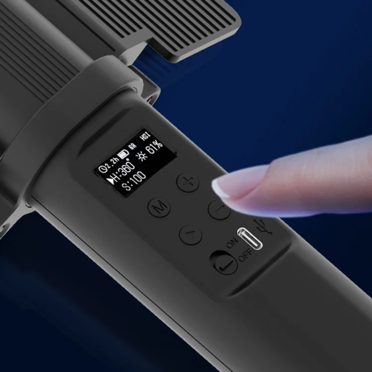 TBD06037661_8.webp 24W 72 LEDs Handheld Full-color RGB Stick Light Photography Light with Barndoor - Image 9