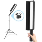 24W 72 LEDs Handheld Full-color RGB Stick Light Photography Light with Barndoor - Image 10
