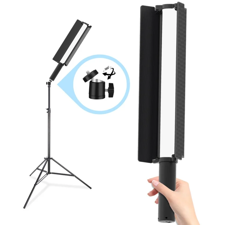 TBD06037661_9.webp 24W 72 LEDs Handheld Full-color RGB Stick Light Photography Light with Barndoor - Image 10