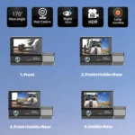 3 Lens Video HD 1080P Multi-Language Driving Recorder - Image 6