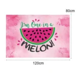 80x120cm Fruit Watermelon Birthday Party Backdrop Photography Decorative Background Props - Image 3