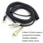 For ATH-M50X / M40X / M70X Spring Headset Audio Cable AUX 2.5mm Head - Image 5