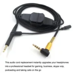For BOSE 700 / QC25 / QC35 / OE2 3.5mm to 2.5mm Gaming Headset Audio Cable - Image 3