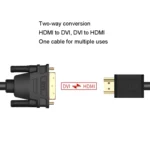 VEGGIEG HDMI To DVI Computer TV HD Monitor Converter Cable Can Interchangeable - Image 3