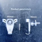 S-06 Car Air Outlet Gravity Holder Retractable Rotating Mobile Phone Bracket - Image 3