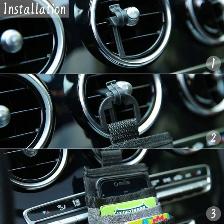 TBD06037853_B6.webp Vehicle Air Outlet Storage Bag Multi-function Document Change Storage Bag - Image 7