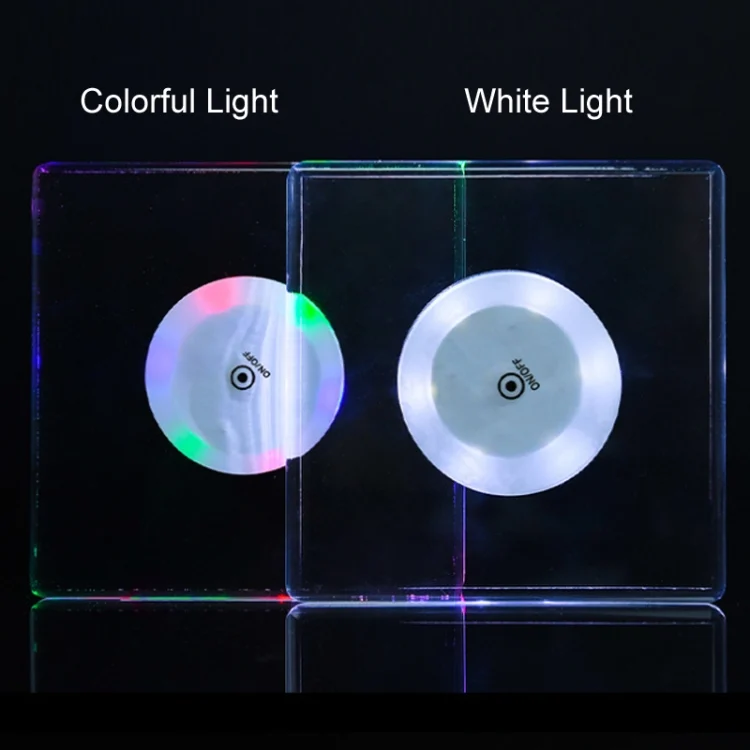 TBD06037915_B3.webp USB Charging LED Light Up Acrylic Coaster Transparent Crystal Base - Image 4