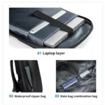 Business Large Capacity Travel Bag Multifunctional Waterproof Laptop Backpack With USB Port - Image 12