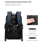 Business Large Capacity Travel Bag Multifunctional Waterproof Laptop Backpack With USB Port - Image 8