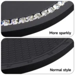 Car Water Cup Anti-skid Mat Door Slot Interior Modification Mat With diamond - Image 4