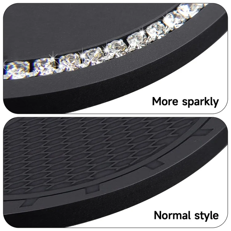 TBD06038011_B3.webp Car Water Cup Anti-skid Mat Door Slot Interior Modification Mat With diamond - Image 4
