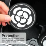 Car Water Cup Anti-skid Mat Door Slot Interior Modification Mat With diamond - Image 6