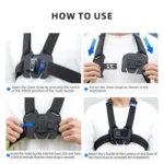 TELESIN Chest Strap Mount Waistcoat Belt Mount For Action Camera - Image 9