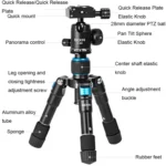 BEXIN V30 Adjustable Aluminum Alloy Desktop Camera Tripod Mini Portable Folding Live Tripod - Image 3