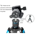 BEXIN V30 Adjustable Aluminum Alloy Desktop Camera Tripod Mini Portable Folding Live Tripod - Image 4