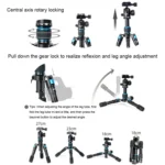 BEXIN V30 Adjustable Aluminum Alloy Desktop Camera Tripod Mini Portable Folding Live Tripod - Image 7