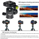 BEXIN V30 Adjustable Aluminum Alloy Desktop Camera Tripod Mini Portable Folding Live Tripod - Image 8