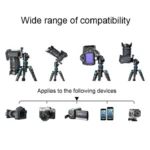 BEXIN V30 Adjustable Aluminum Alloy Desktop Camera Tripod Mini Portable Folding Live Tripod - Image 9