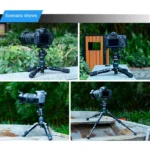 BEXIN V30 Adjustable Aluminum Alloy Desktop Camera Tripod Mini Portable Folding Live Tripod - Image 10