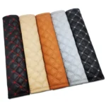 Rhombus Leather Seat Belt Shoulder Protector Pads - Image 2