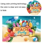 80x120cm Summer Pool Party Decoration Backdrop Swimming Ring Photography Background Cloth - Image 4