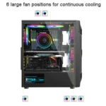 EVESKY Acrylic Side Transparent ATX Computer Case With 6 Fans Position And USB 3.0 Interface - Image 6