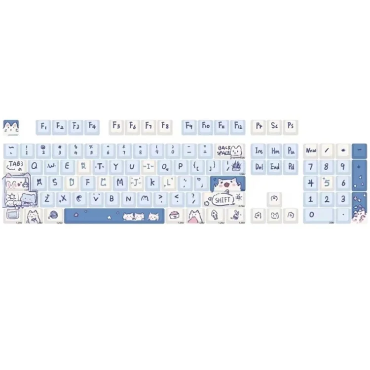 148 Keys MDA Height 5-sided Heat Rise PBT Mechanical Keyboard Keycaps