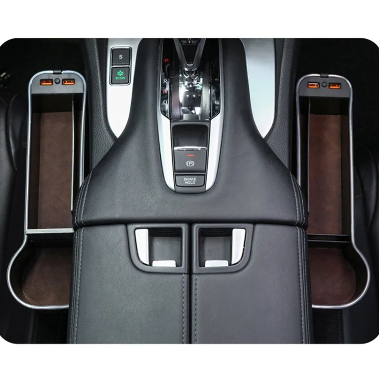 TBD06038331_B7.webp Car Central Control Seat Gap Storage Box with Dual USB Ambient Lights - Image 8