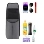 Car Seat Leather Multifunctional Tissue Water Cup Storage Hanging Bag - Image 5