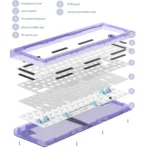 Hot Swap Shaft Wired RGB Back Light Customized Mechanical Keyboard Kit - Image 2