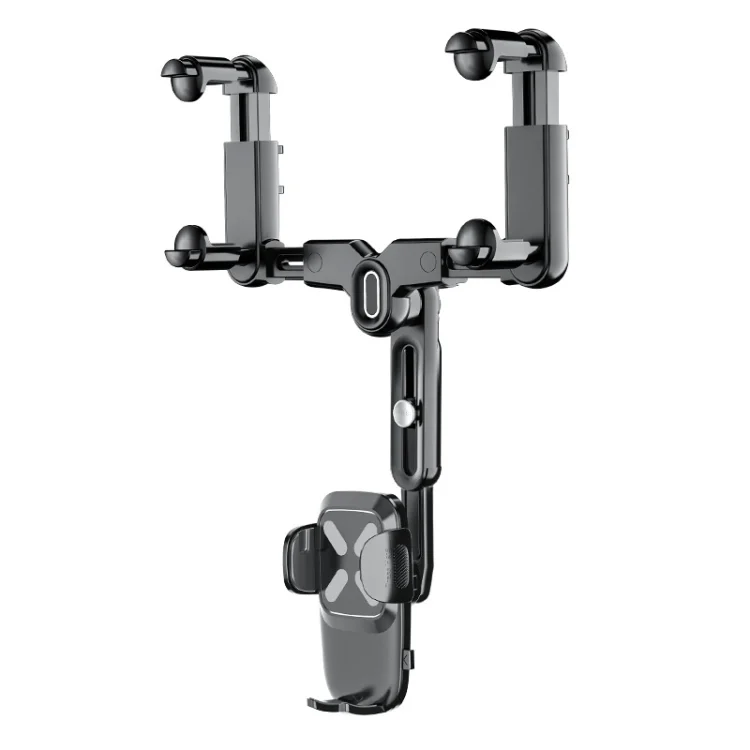 Car Rearview Mirror Navigation Retractable Multifunctional Mobile Phone Holder