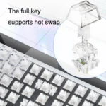 100 Keys Customized Gaming Wired Mechanical Keyboard Transparent Keycap - Image 5
