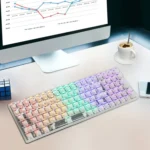 100 Keys Customized Gaming Wired Mechanical Keyboard Transparent Keycap - Image 9