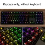 132 Keys DIY Customized Mechanical Keyboard Universal Transparent Crystal Keycap - Image 8