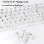 132 Keys DIY Customized Mechanical Keyboard Universal Transparent Crystal Keycap - Image 4