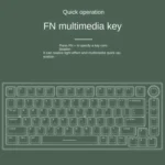 82 Keys Bluetooth Wireless 3-mode RGB Hot-plug Customized Mechanical Keyboard Kit + Keycap - Image 9