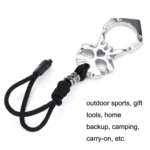 Rose Thorn Single Finger Buckle Self-defense Broken Window Keychain - Image 5