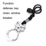 Rose Thorn Single Finger Buckle Self-defense Broken Window Keychain - Image 6