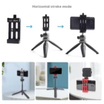 XILETU XJ-8 Aluminum Alloy Camera Head Tripod Mobile Phone Clip - Image 7