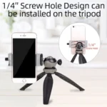 XILETU XJ-8 Aluminum Alloy Camera Head Tripod Mobile Phone Clip - Image 9