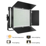 Pixel P45pro High Bright Dual Color Temperature Fill Light 120W Normal Bright Studio Camera Soft Light - Image 9