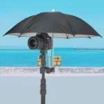 50cm Camera Umbrella Sunshade Adjustable Mobile Phone Parasol With Clip - Image 8