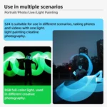 Pixel S24 RGB Fill Light Rod Handheld Portable Color Icelet Outdoor Videos Live Broadcast Studio Camera Stick Lamp - Image 14