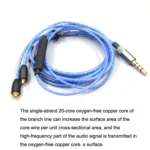 For Shure MMCX / SE215 / SE535 / SE846 / UE900 Volume Adjustment Headphone Cable - Image 4
