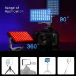 Pixel G3 Flat Panel RGB Fill Light Handheld Photography Camera Dimmable Desktop Mini Pocket Lamp - Image 5