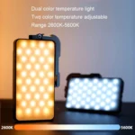 Pixel G3 Flat Panel RGB Fill Light Handheld Photography Camera Dimmable Desktop Mini Pocket Lamp - Image 8