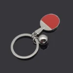 2pcs Table Tennis Metal Keychain Small Gift - Image 4